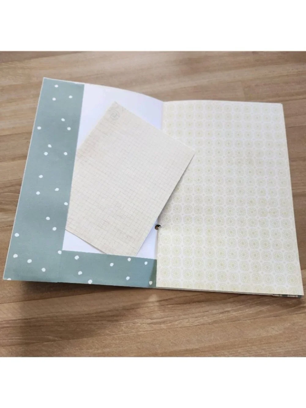 Green Garden Theme Junk Journal Booklet Blank Handmade 8.5 x 5.5